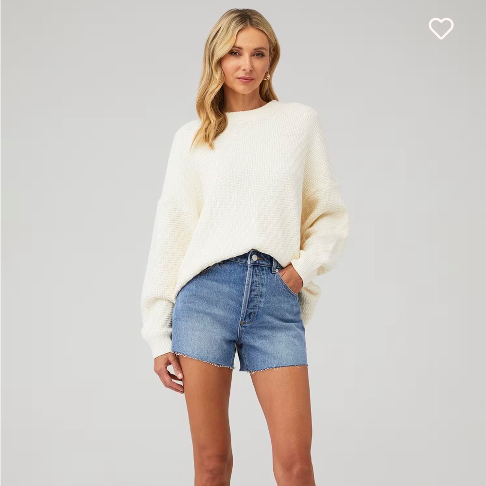 Show Me Your MuMu Cream Crew Neck Crosby Sweater